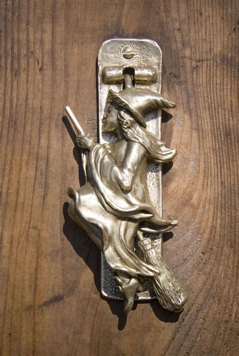 A nod to the mystical: the witch door knocker that captivates